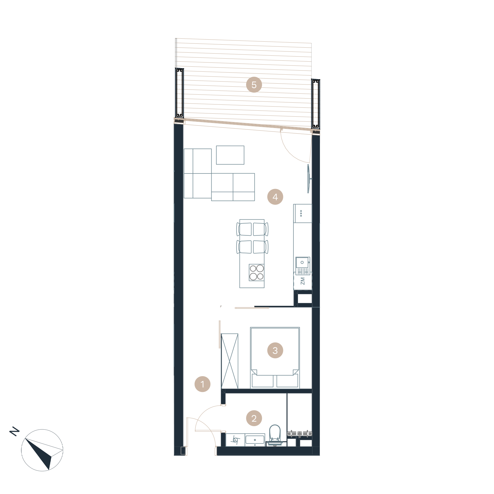 Pratum apartamenty - Rzut mieszkania - budynek a -A27