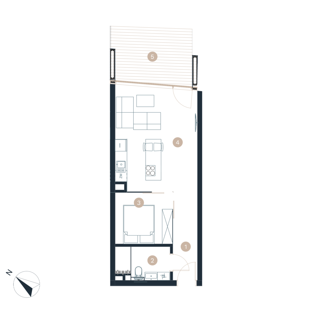 Pratum apartamenty - Rzut mieszkania - budynek a -A28