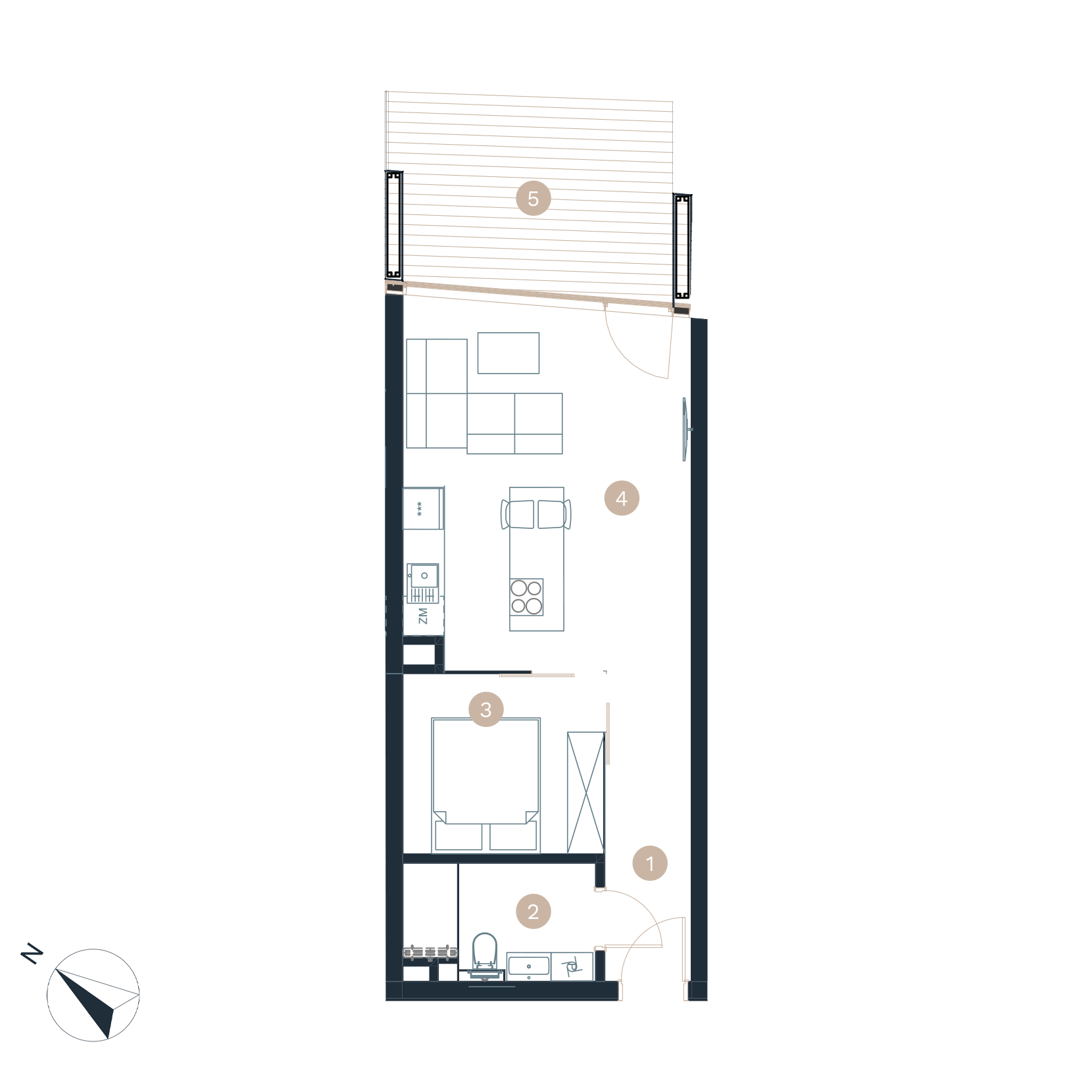 Pratum apartamenty - Rzut mieszkania - budynek a -A28