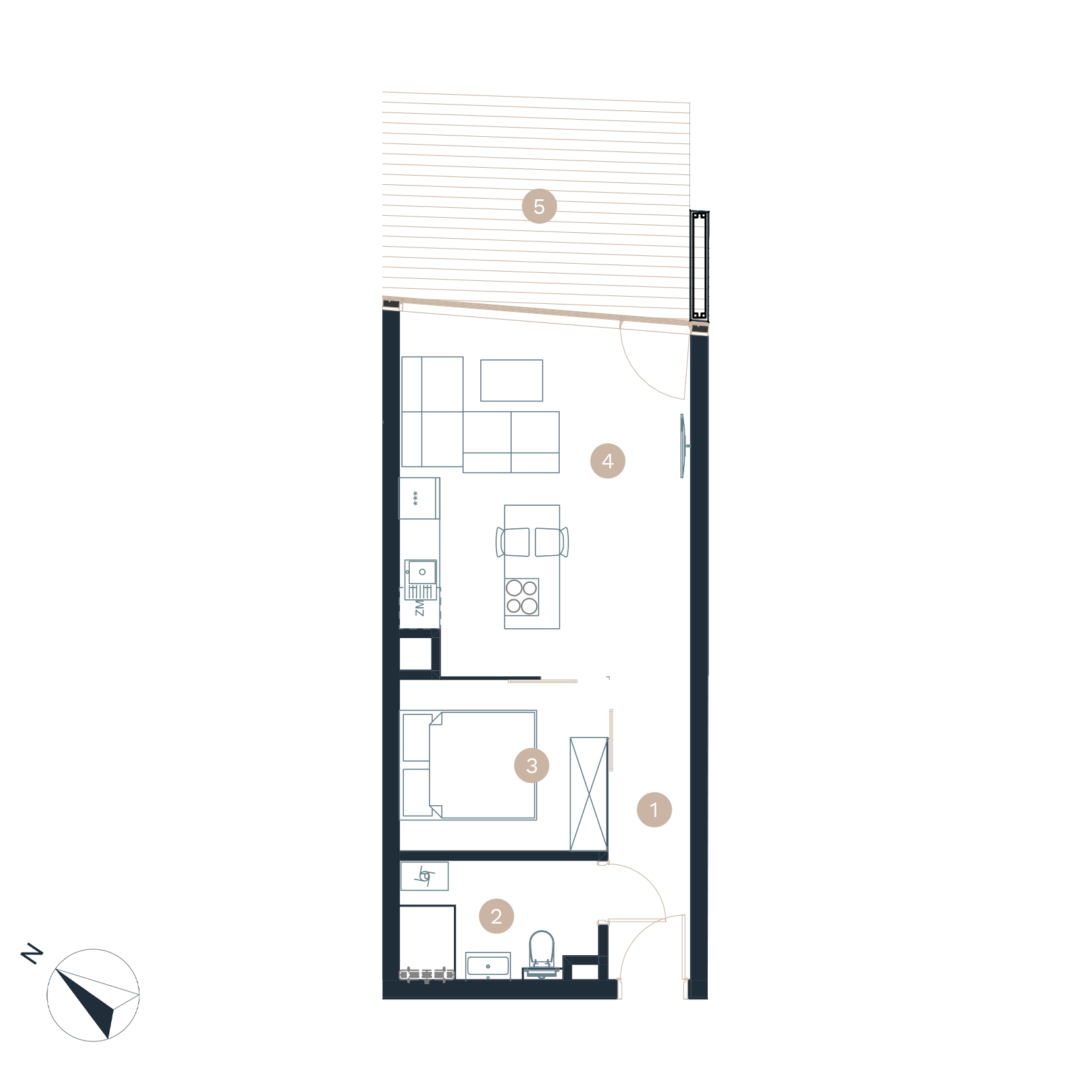 Pratum apartamenty - Rzut mieszkania - budynek a -A29