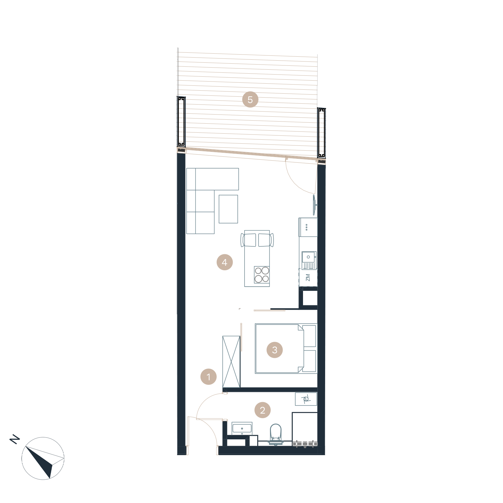 Pratum apartamenty - Rzut mieszkania - budynek a -A30