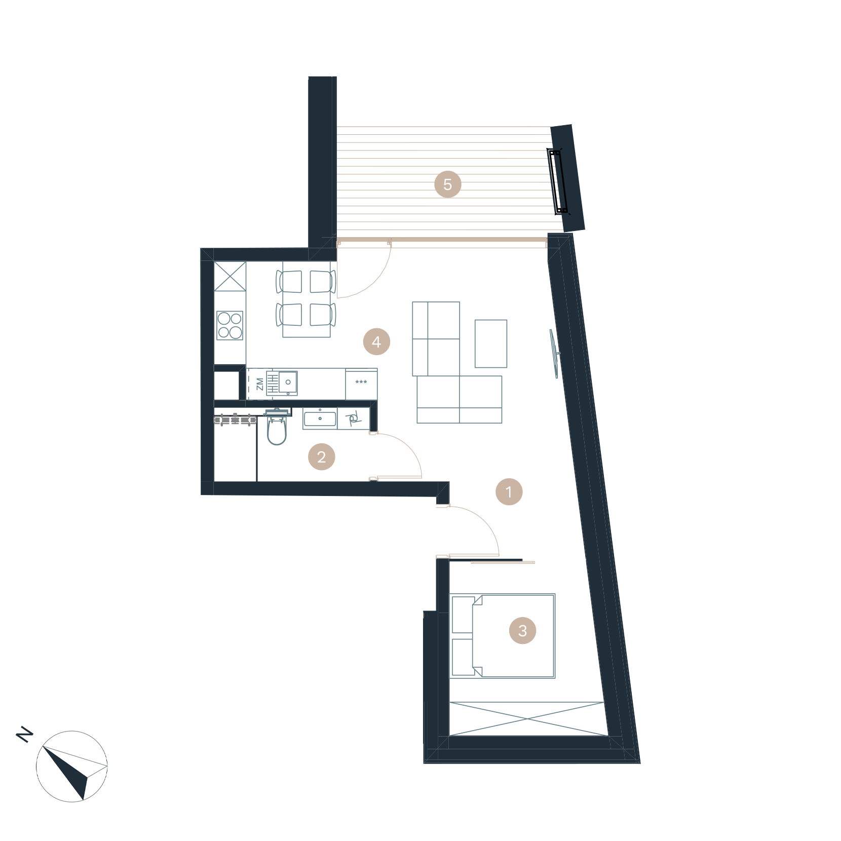 Pratum apartamenty - Rzut mieszkania - budynek a -A32