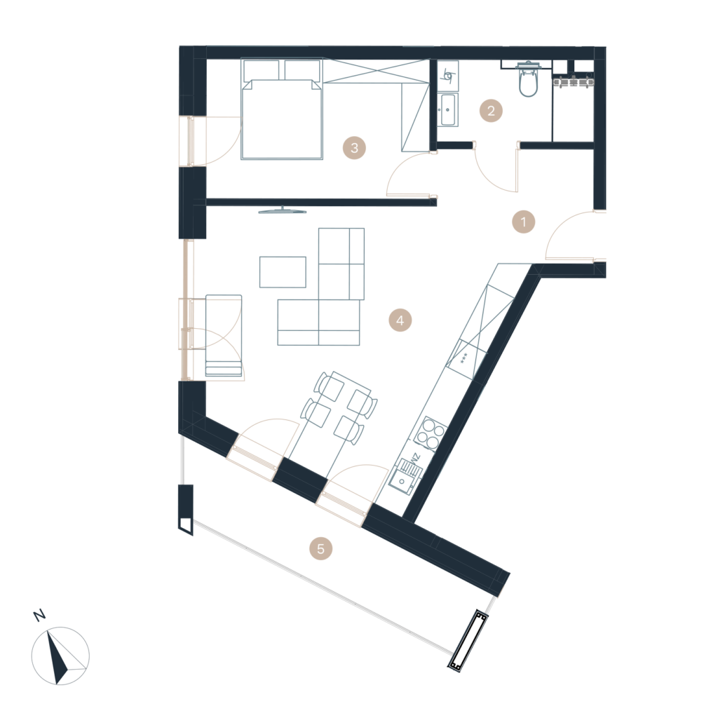 Pratum apartamenty - Rzut mieszkania - budynek a -M10