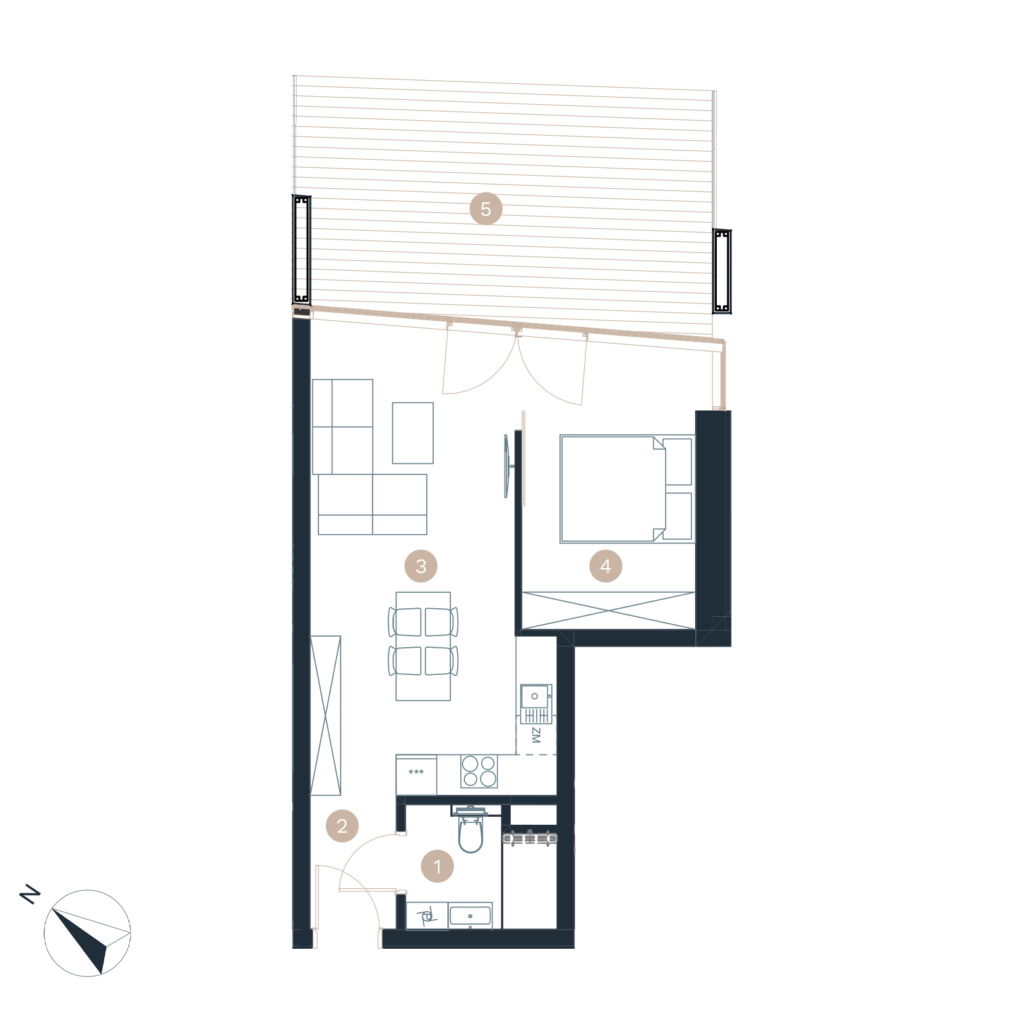 Pratum apartamenty - Rzut mieszkania - budynek a -M31