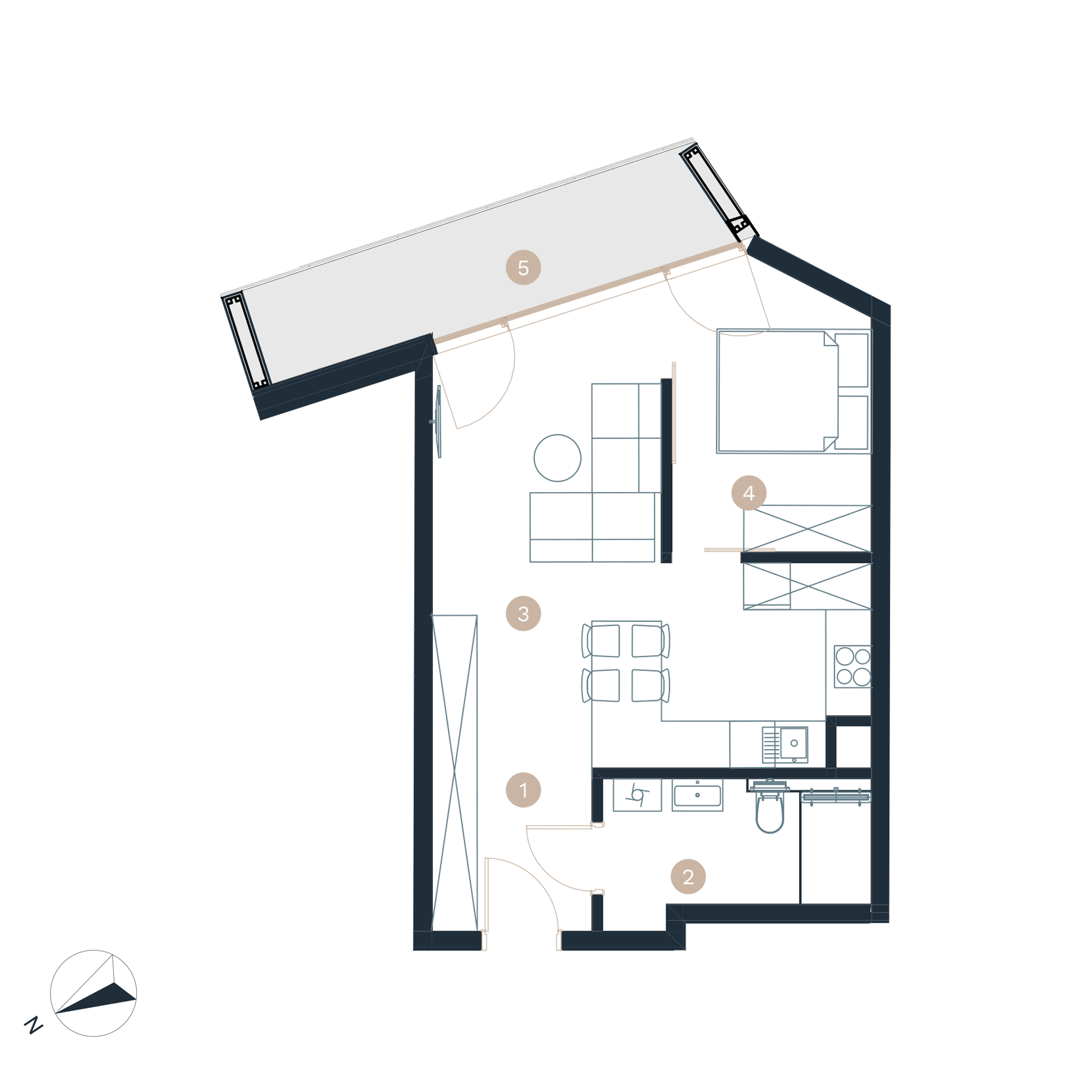 Pratum apartamenty - Rzut mieszkania - budynek a -M6